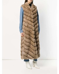 Liska Lotta Sleeveless Fur Coat