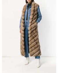 Liska Lotta Sleeveless Fur Coat