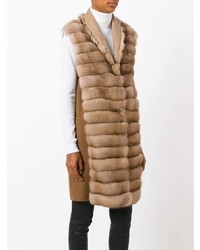 Manzoni 24 Sleeveless Quilted Fur Jacket
