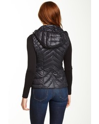 Blanc Noir Quilted Hooded Vest