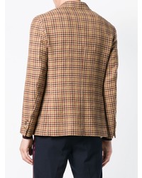Caruso Double Breasted Gingham Jacket