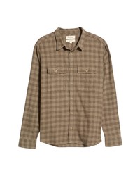 Madewell Perfect Plaid Slub Flannel Long Sleeve Button Up Shirt