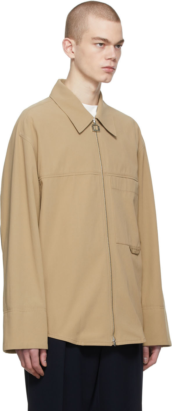 Wooyoungmi Beige Zip Up Jacket, $770 | SSENSE | Lookastic