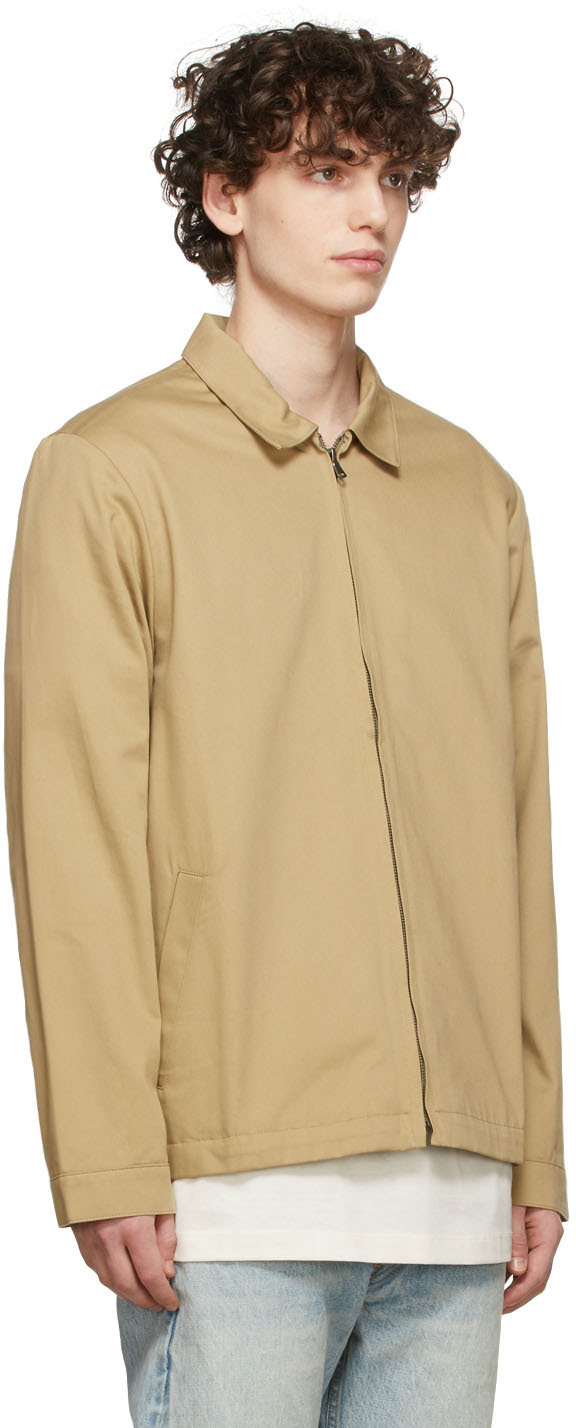 Sunspel Khaki Harrington Jacket, $0 | SSENSE | Lookastic