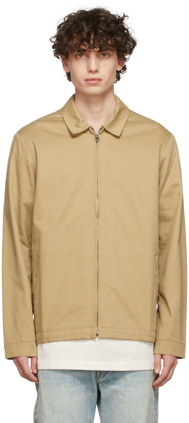 Sunspel Khaki Harrington Jacket, $0 | SSENSE | Lookastic