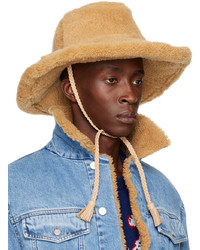 Bally Tan Shearling Cowboy Hat