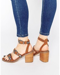 Asos Collection Taco Western Heeled Sandals