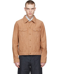 Ts(S) Brown Dobby Herringbone Jacket