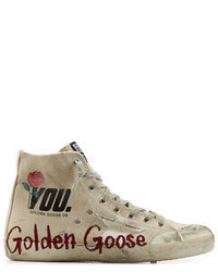Golden Goose Deluxe Brand Golden Goose Francy Fabric High Top Sneakers