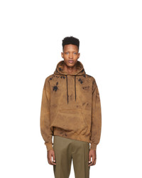 Cmmn Swdn Brown And Black Shawn Hoodie