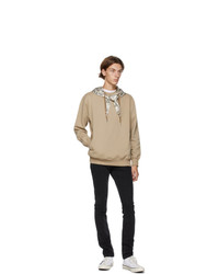 Opening Ceremony Brown Scarf Hoodie