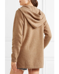 The Elder Statesman Heavy Hockey Lace Up Hooded Cashmere Sweater