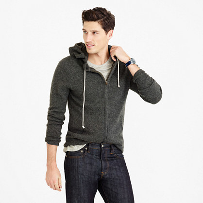 J crew cashmere hoodie on sale mens