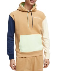 Scotch & Soda Organic Cotton Hoodie In Brown At Nordstrom