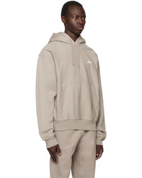 Stussy Taupe Overdyed Hoodie