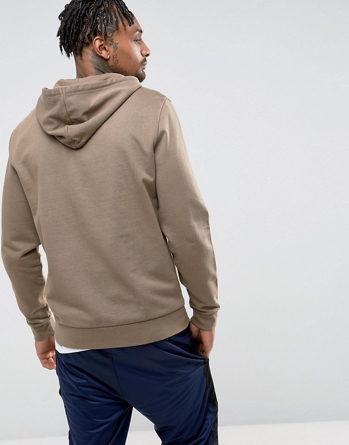 Asos Zip Up Hoodie In Beige 29 Asos Lookastic 1238