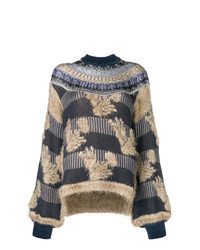 Mame Mesh Knit Oversized Sweater