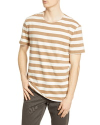 BLDWN Adam Slim Fit Stripe Cotton T Shirt