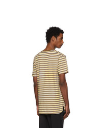 Nonnative Beige Striped Dweller T Shirt