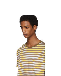 Nonnative Beige Striped Dweller T Shirt