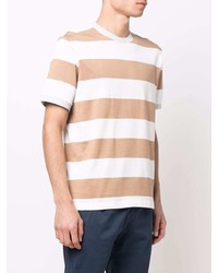 Eleventy Striped Crew Neck T Shirt