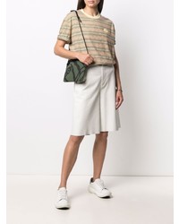 Lacoste Striped Logo Patch T Shirt