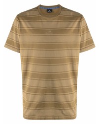 PS Paul Smith Striped Logo Print T Shirt