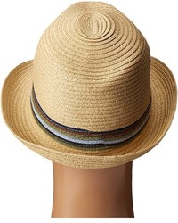 San Diego Hat Company Ubf1019 Paper Braid Fedora Hat With Multicolor Inset Around Crown Fedora Hats