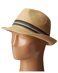 San Diego Hat Company Ubf1019 Paper Braid Fedora Hat With Multicolor Inset Around Crown Fedora Hats