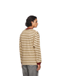 Carne Bollente Beige Stripe Keep It Up Long Sleeve T Shirt