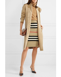 Burberry Striped Merino Wool Skirt