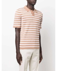 Eleventy Stripe Print Polo Shirt