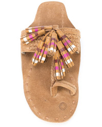 Figue Striped Tassel Scaramouche Sandals