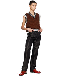 Theophilio Brown Boucl Sweater Vest