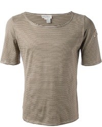 Tan Horizontal Striped T-shirt