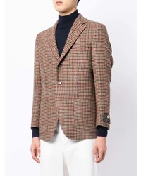 Man On The Boon. Houndstooth Check Single Breasted Blazer