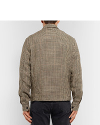 Our Legacy Houndstooth Linen Tweed Blouson Jacket