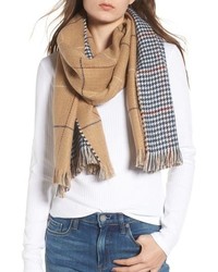Tan Houndstooth Scarf