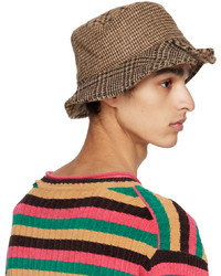Bethany Williams Brown Houndstooth Hat