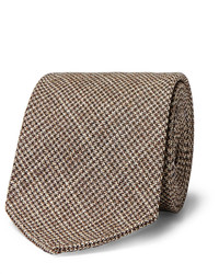 Drakes Drakes 8cm Houndstooth Wool And Silk Blend Tie
