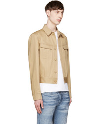 Calvin Klein Collection Beige Cotton Twill Jacket