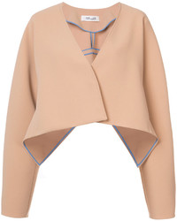 Dvf Diane Von Furstenberg Cropped Button Up Jacket