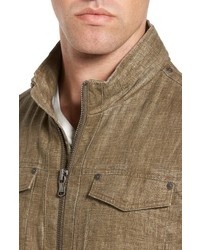 John Varvatos Star Usa Hooded Linen Field Jacket