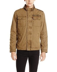 Levi's Washed Cotton Two Pocket Trucker Jacket With Sherpa Lining