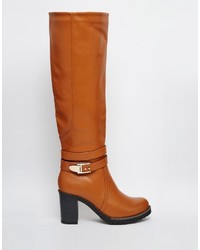 Park Lane Block Heeled Knee Boots