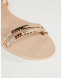 Asos Collection Fluttering Gladiator Tie Leg Jelly Sandals
