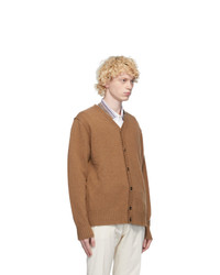 PRESIDENTs Brown Self Edge Cardigan