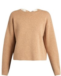 Proenza Schouler Double Faced Cashmere Knit Self Fastening Sweater