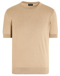 Zegna Short Sleeve Knitted T Shirt