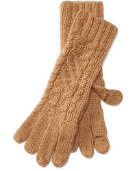 Tan Knit Gloves